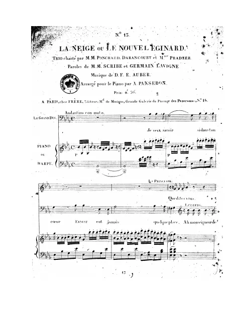 No.13, Trio: "Je veux savoir si dans ton cœur" (Act IV, No.14)