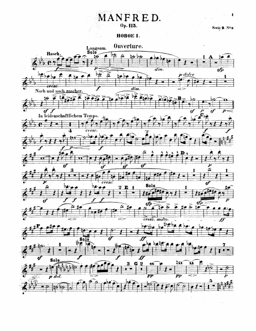 Oboe 1, 2, English Horn