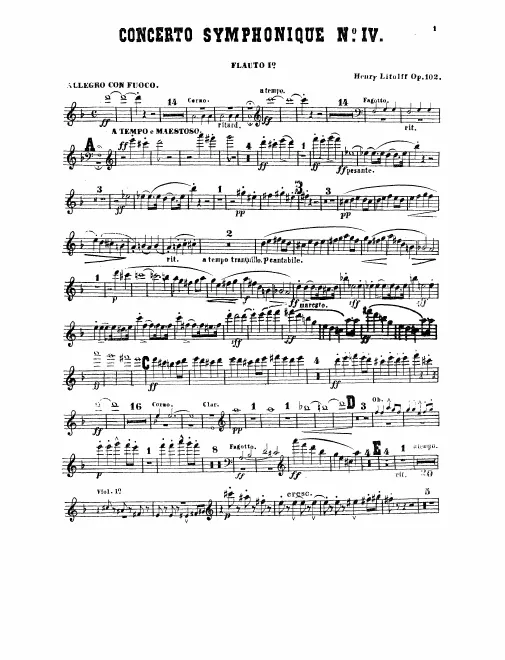 Flute 1, 2/Piccolo