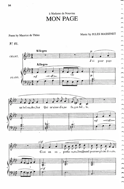 Complete Score (F minor: medium voice and piano)