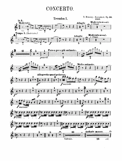 Trumpet 1, 2 (A/B♭)