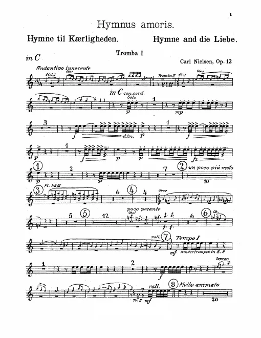Trumpet 1, 2 (C/E♭/E), 3 (E)