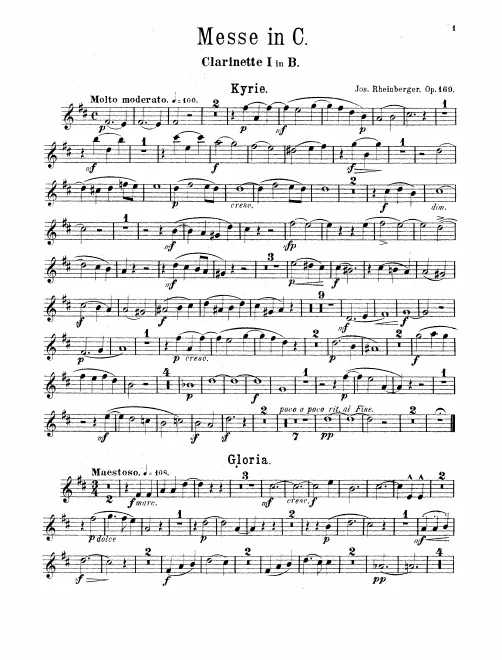 Clarinet 1, 2 (B♭)