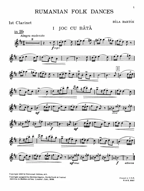 Clarinet 1, 2 (B♭, A)
