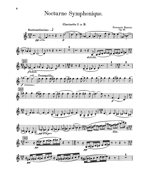 Clarinet 1, 2, Bass Clarinet (B♭)