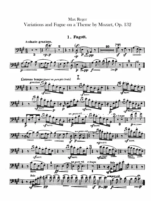 Bassoon 1, 2