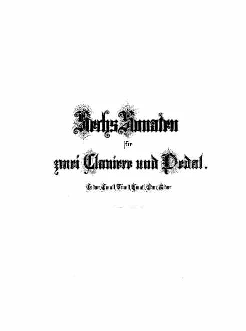 Sonata No.1 in E♭ major, BWV 525