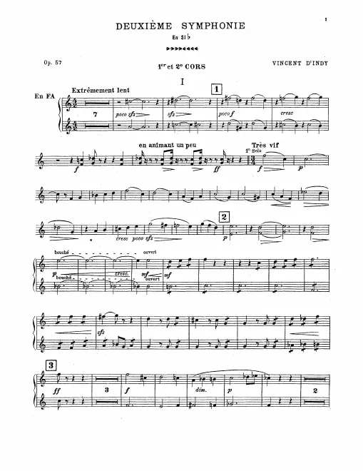 Horn 1/2, 3/4