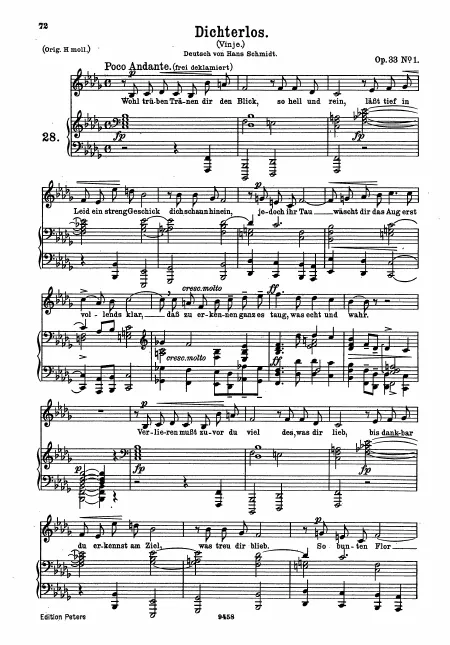 Complete Score (low voice, B♭ minor)
