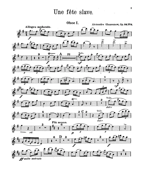 Oboe 1, 2