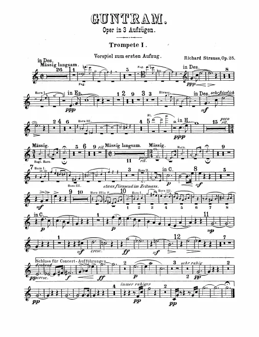 Trumpet 1, 2, 3 (D♭/E♭/C/B)
