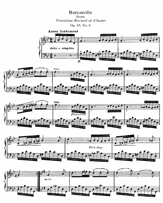 6. Barcarolle