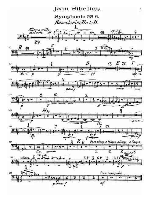 Bass Clarinet (B♭)