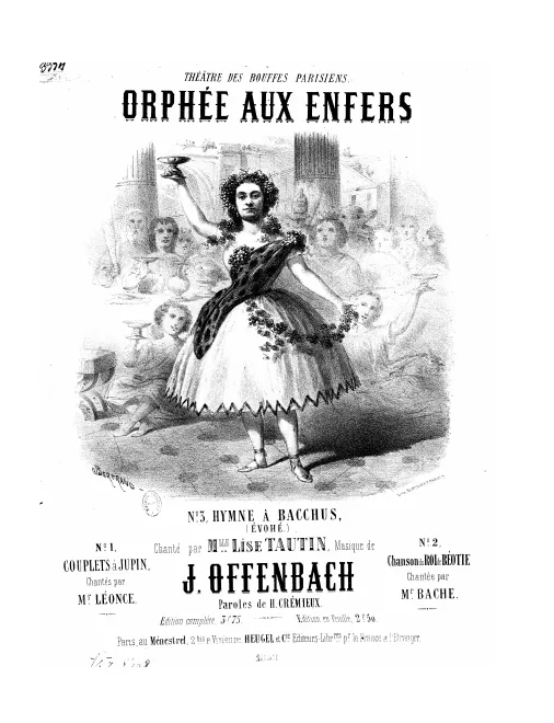 No.3, Hymne à Bacchus (Act II, No.14 bis ), : for low voice