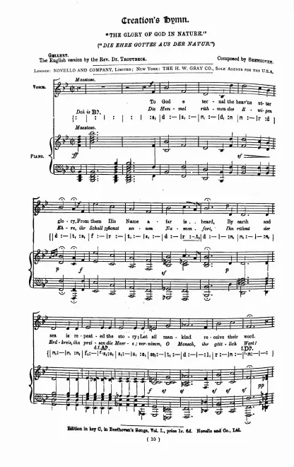 Complete Score (medium voice, transposed to B♭ major)