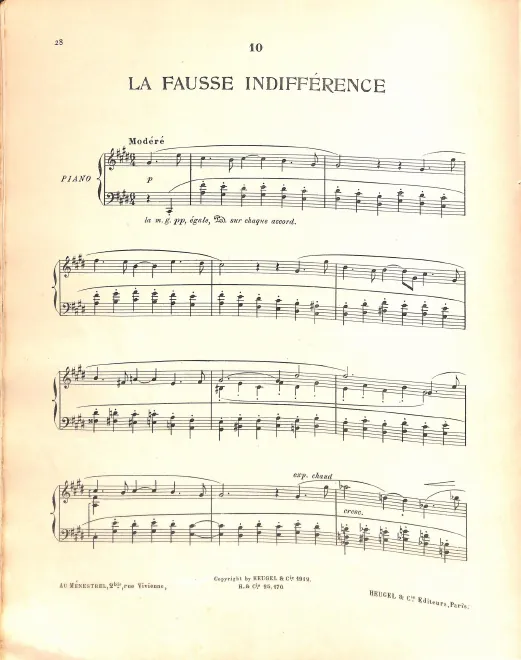 10. La fausse indifférence