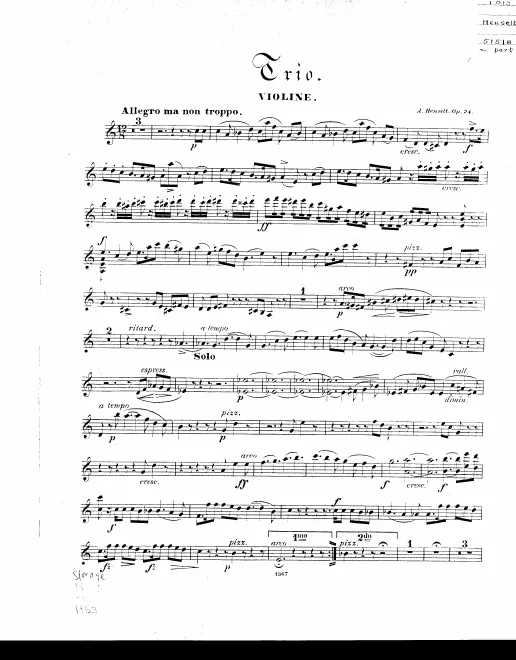 Violin and Cello Parts