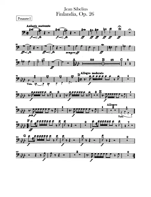 Trombone 1, 2, 3, Tuba