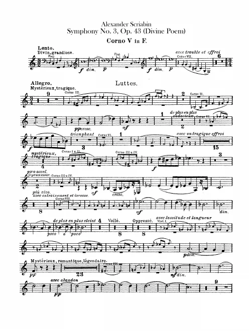 Horn 5, 6, 7, 8 (F)