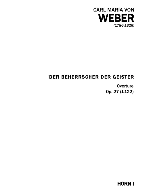 Horn 1, 2, 3, 4 (F, D)