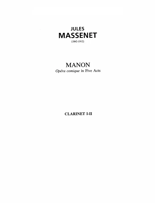 Clarinet 1/2 (A/B♭)