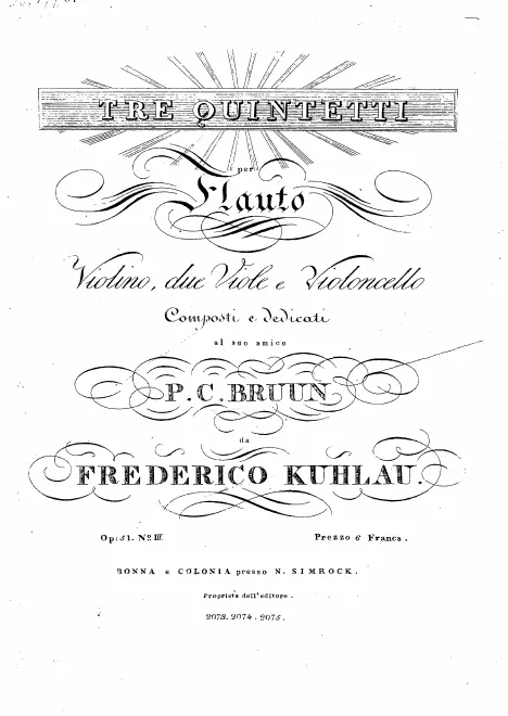 3. Quintet in A major