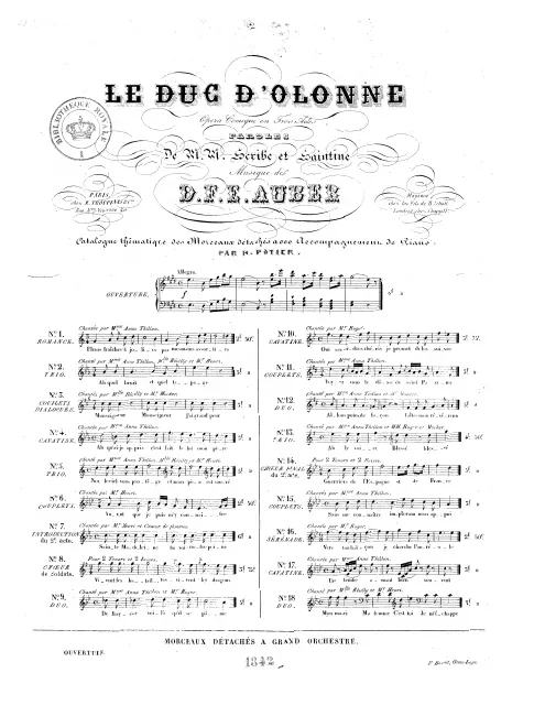 No.2, Trio: "Ah, quel bruit et quel tapage" (E♭ major)