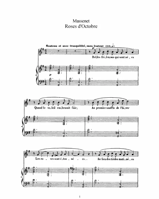 Complete Score (G major, high voice)