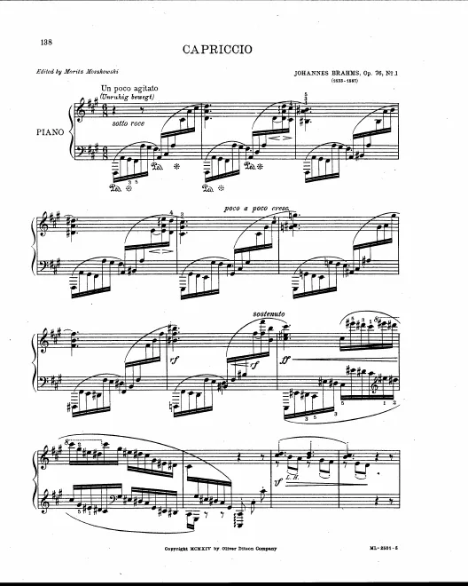1. Capriccio in F♯ minor