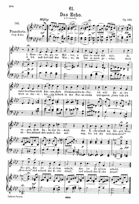 Complete Score (Medium Voice, transposed to A♭ major)