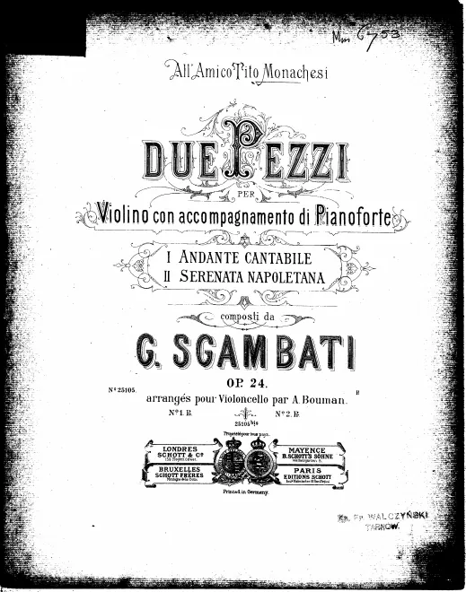 Complete Score and Violin Part