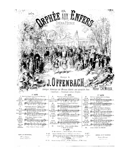 No.19 bis , Couplets: "Quand j'étais roi de Béotie" (Act III, No.19), G major