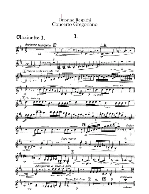 Clarinet 1, 2, Bass Clarinet (B♭, A)