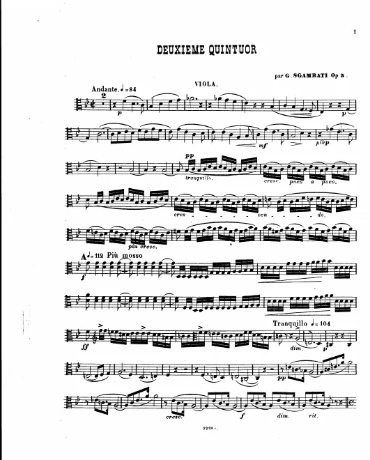 Viola, Cello Parts