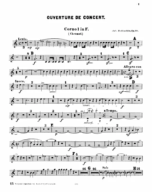 Horn 1, 2 (F) (Chromatic)