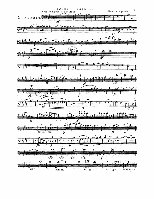 Bassoon 1, 2