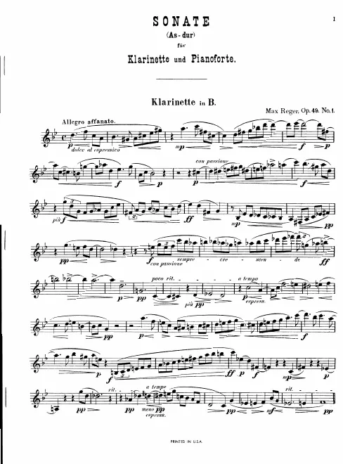 Clarinet Part (in B)