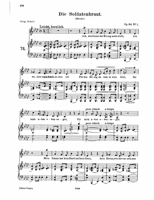 Complete Score (low voice / A♭ major)