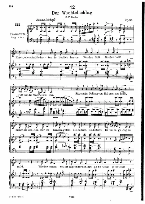 Complete Score (Low Voice, transposed to F major)