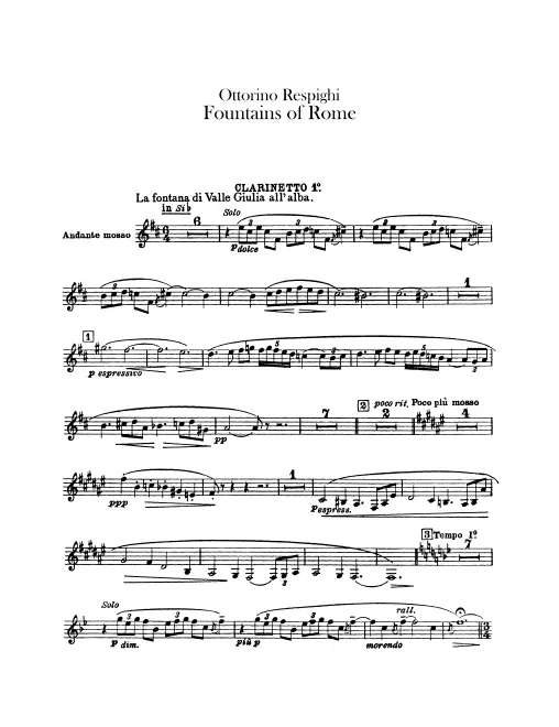 Clarinet 1, 2, Bass Clarinet (B♭, A)
