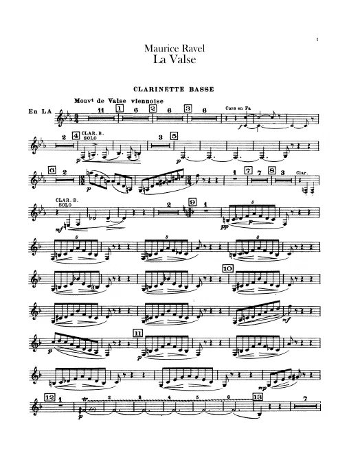 Bass Clarinet (A, B♭)