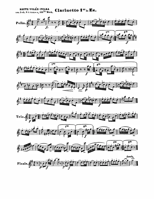Clarinet 1 (E♭), 2 (B♭)