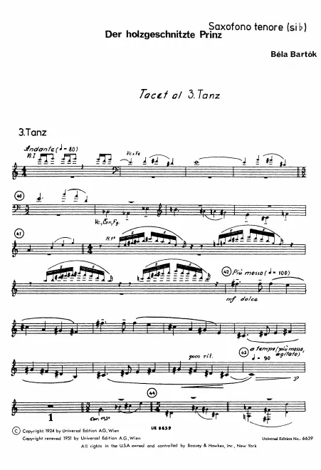 Tenor Saxophone (B♭)*