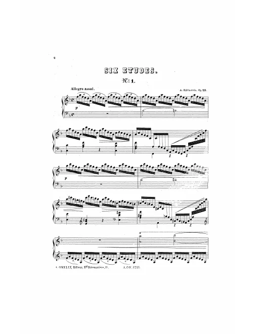1. Etude in F major