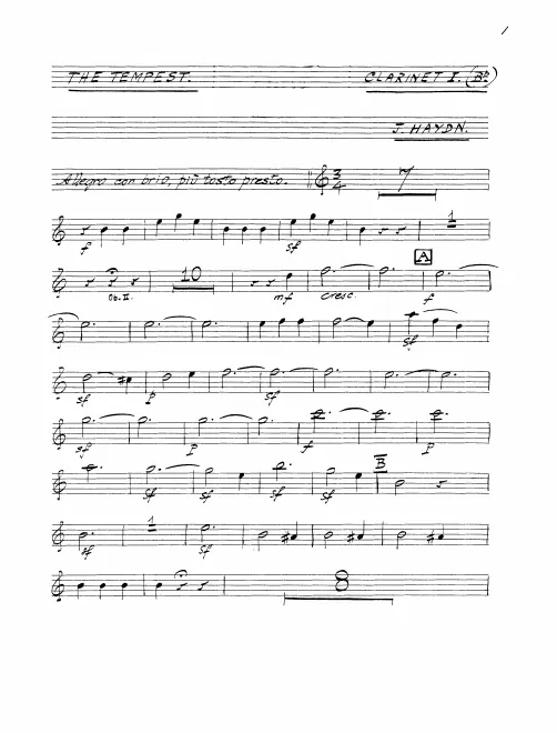 Clarinet 1, 2 (B♭/A)