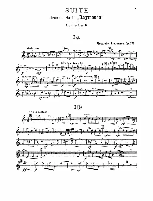 Horn 1, 2, 3, 4 (F)