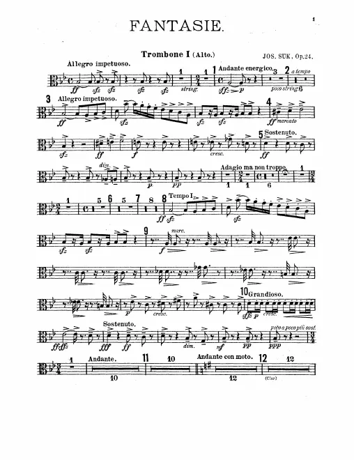 Trombone 1, 2, 3, Tuba