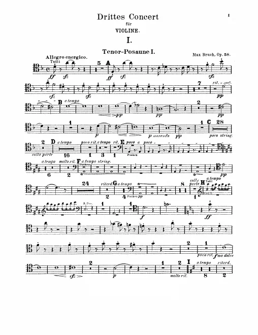 Trombone 1, 2, Bass Trombone