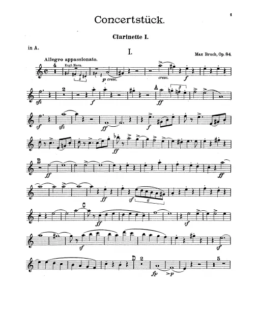 Clarinet 1, 2 (A)