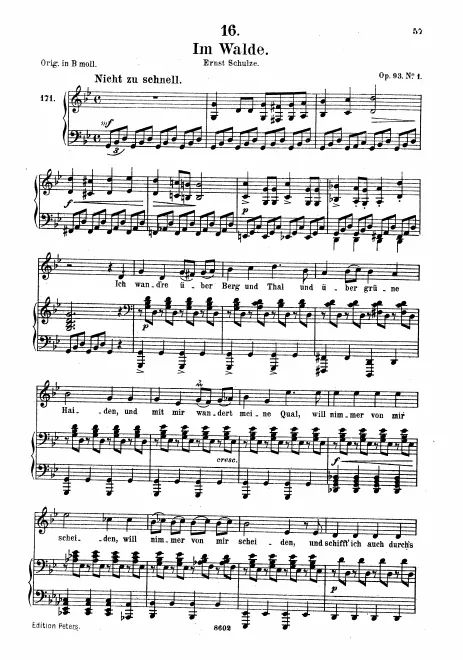Complete Score (Medium Voice, transposed to G minor)